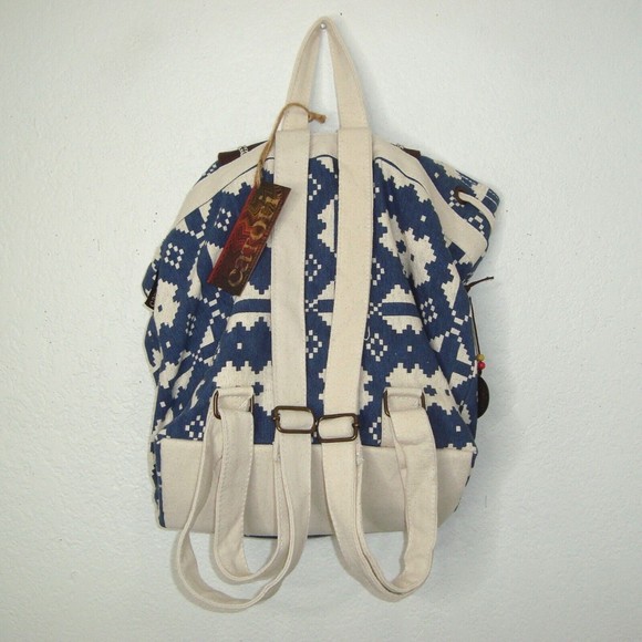 NEW! CATORI Sand N Sun Boho Southwest Embroidered Embellished Backpack main image 5